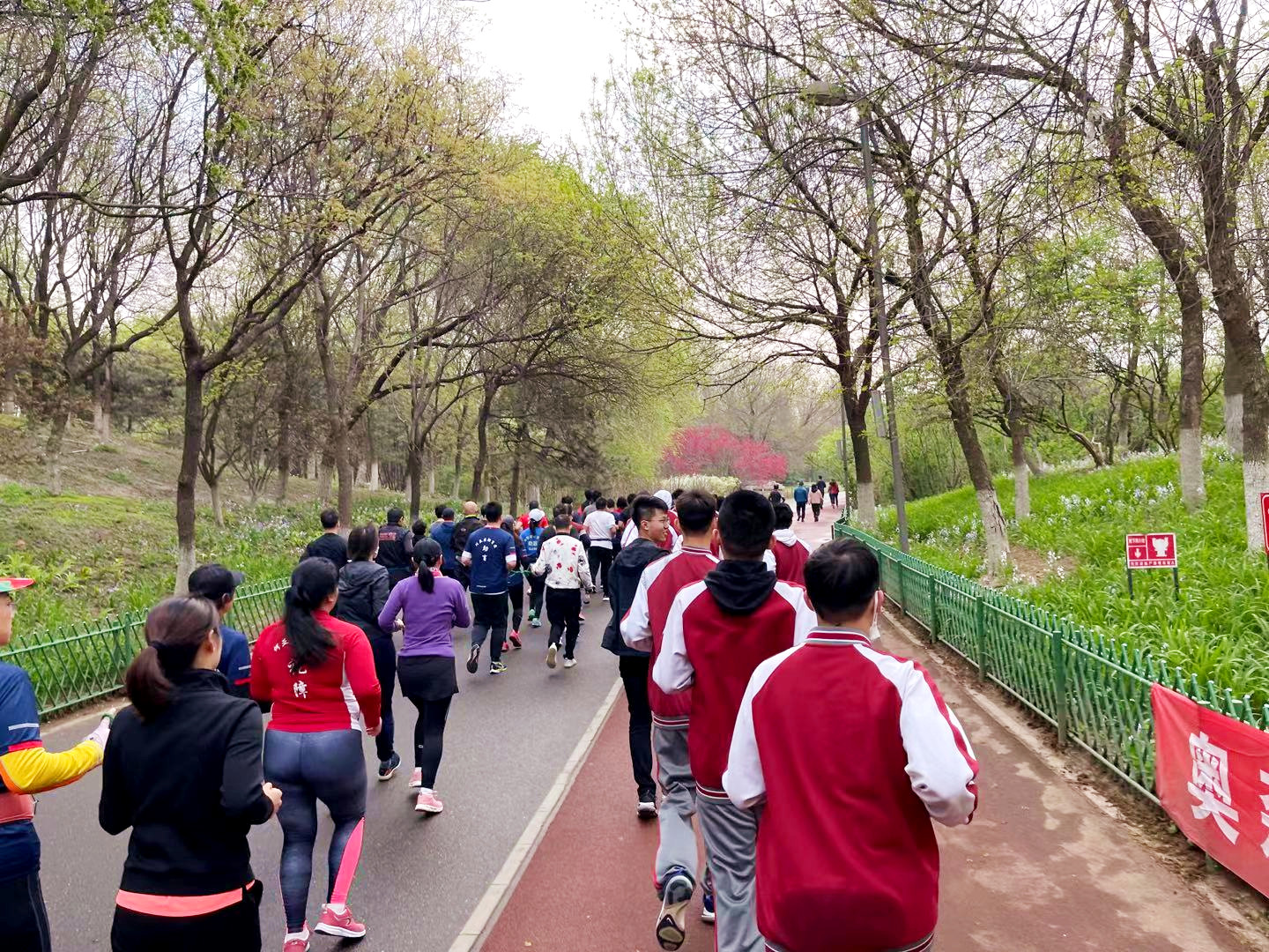 心之所向，携手同行，kaiyun·开云平台15名同学与盲人跑者携手奔跑五公里，为公益活动奉献爱心